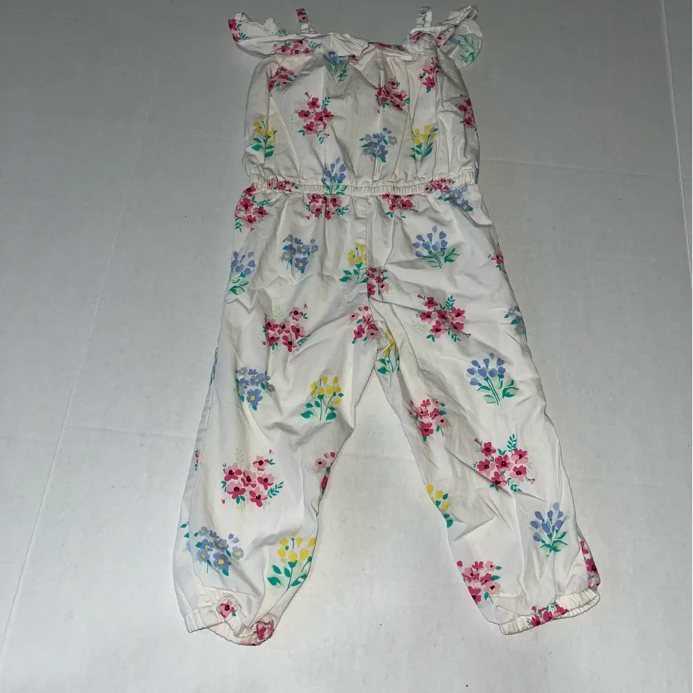 Gymboree‎ White Floral Jumpsuit 2T